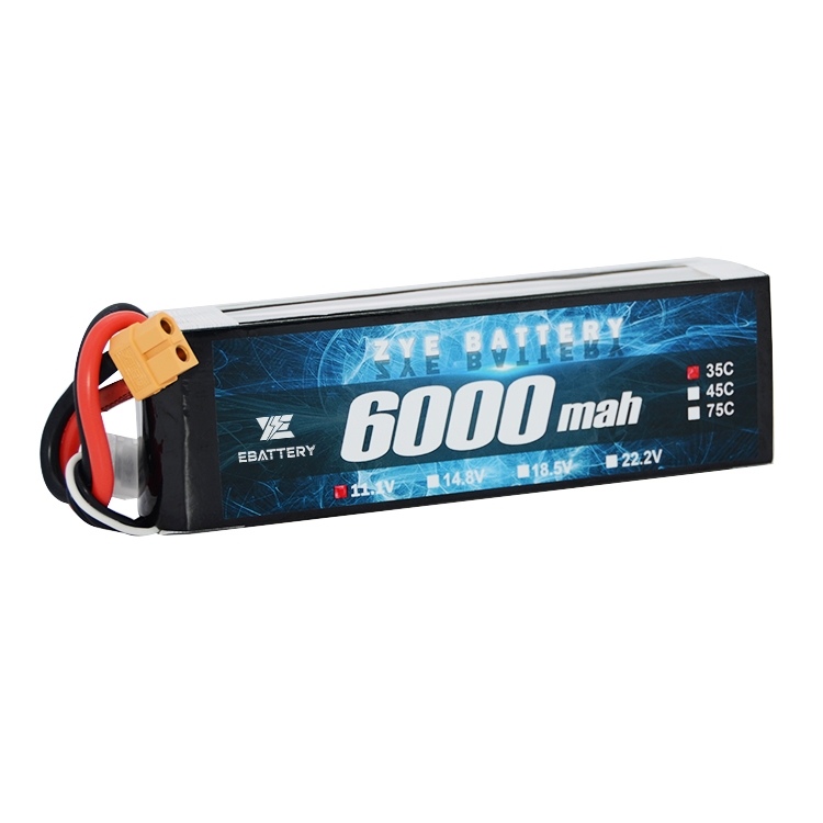 3S Lipo aku 6000 mAh 60C 11,1 V Lipo aku