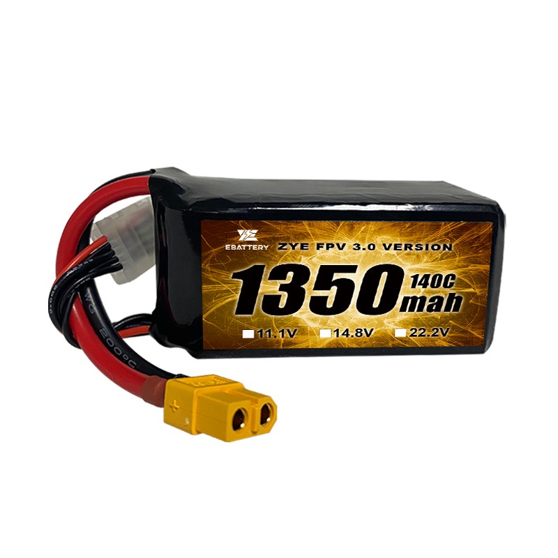 Kõrge 120C 1350mah 1550mah Lipo aku FPV drooni jaoks